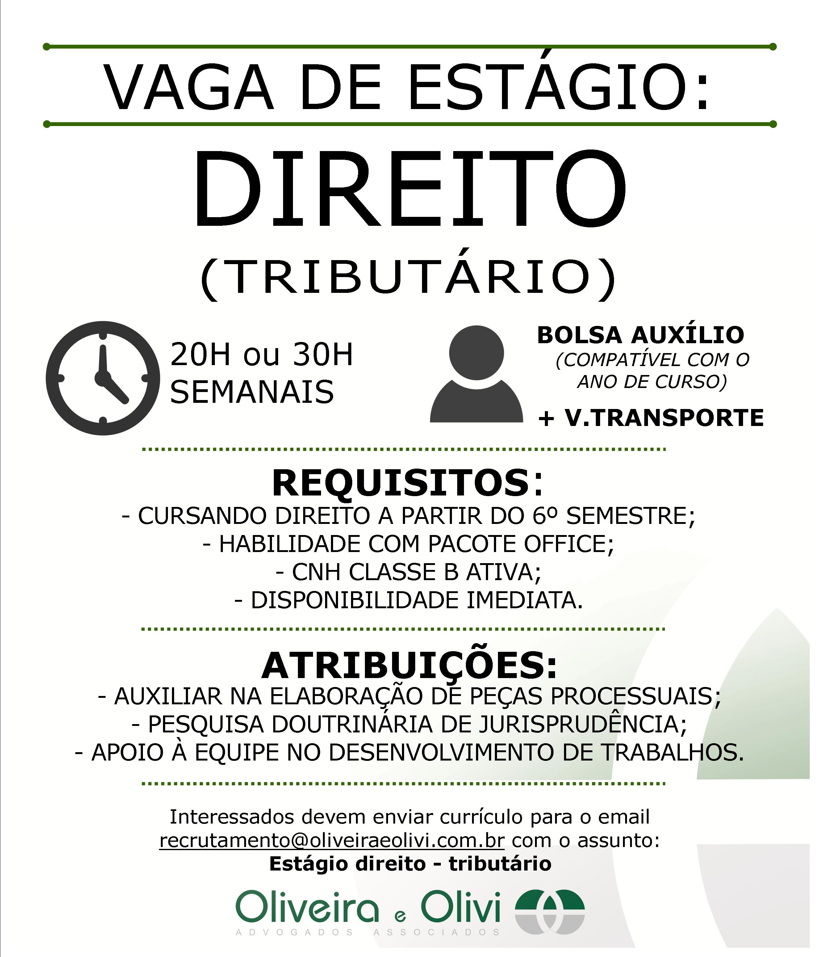 Estágio / Vagas - VAGA DE ESTÁGIO PARA DIREITO - .::FIB Estágio / Vagas - VAGA DE ESTÁGIO PARA DIREITO - .::FIB